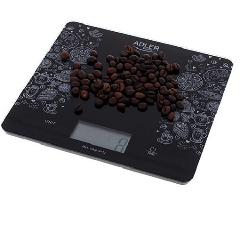 Adler | Kitchen scale | AD 3171 | Maximum weight (capacity) 10 kg | Graduation 1 g | Display type LCD | Black - 2